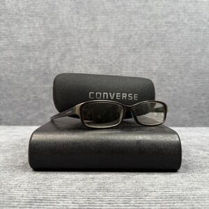 Converse Gamer Black Green Rectangular Y2k Eyeglasses Frames with Case 120